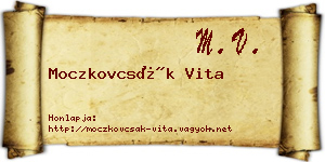 Moczkovcsák Vita névjegykártya